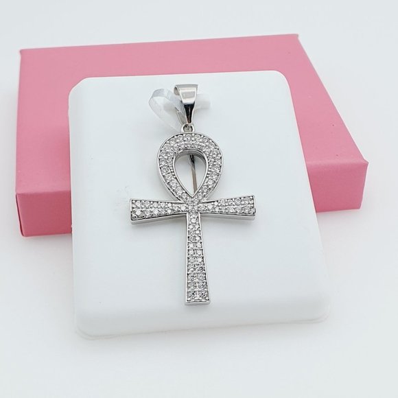 925 Sterling Silver Cubic Zirconia Pendant, U19254441 - Picture 9 of 11